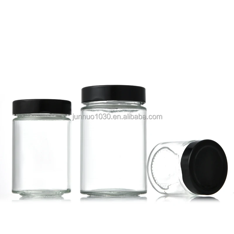 
wholesale pickles bottle caviar bottle mini jam jars bottles for honey 380ml glass storage jar 