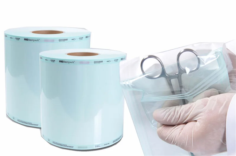 Dental Reels Heat Sealing Sterilization Pouch Roll Flat Sterilization Roll