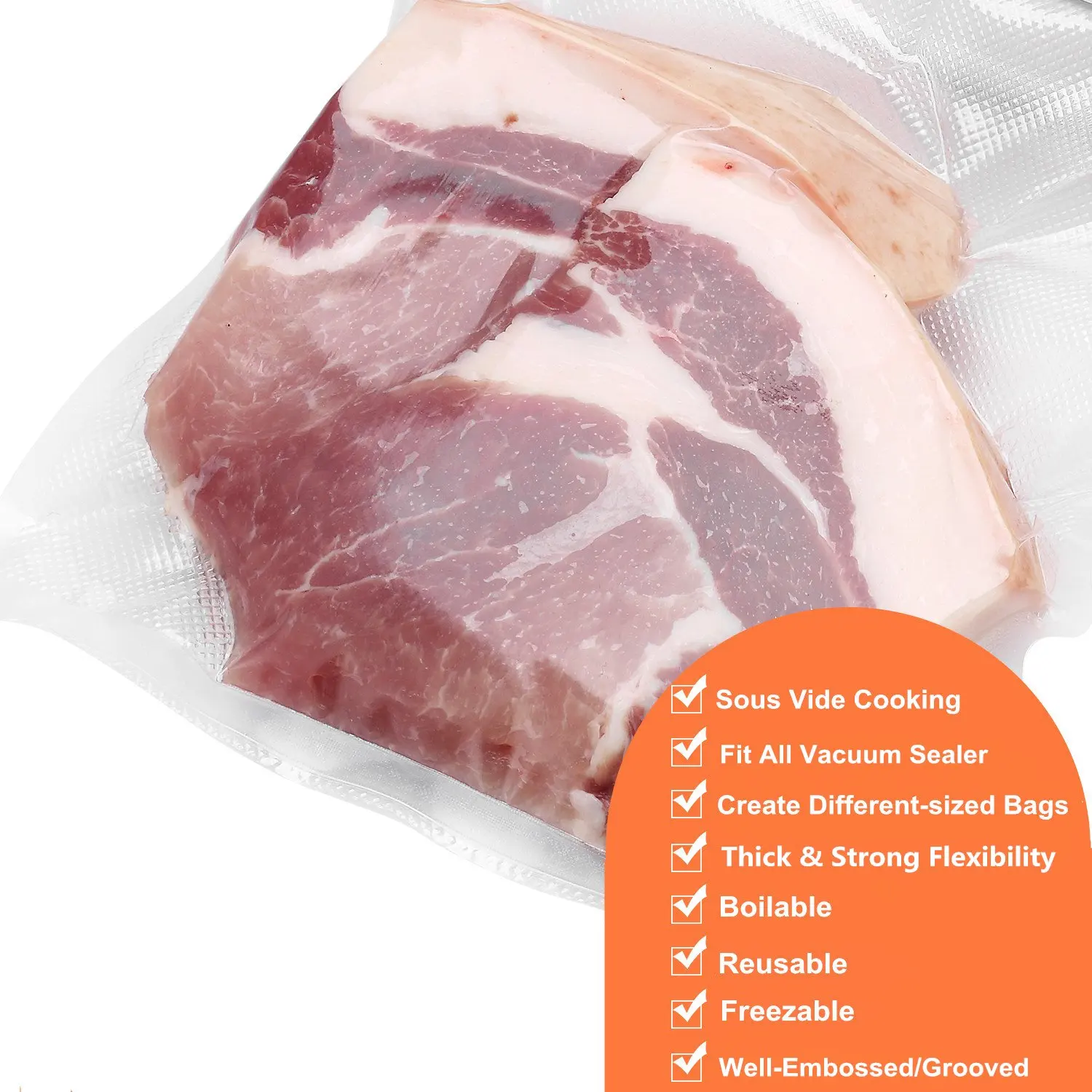 Commercial Vacuum Sealer bags for Sous Vide Vaccume Bags Food Safe Seal a Meal