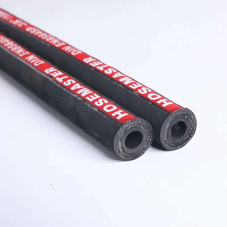 Steel Wire Rubber Covered Hydraulic Hose High Pressure