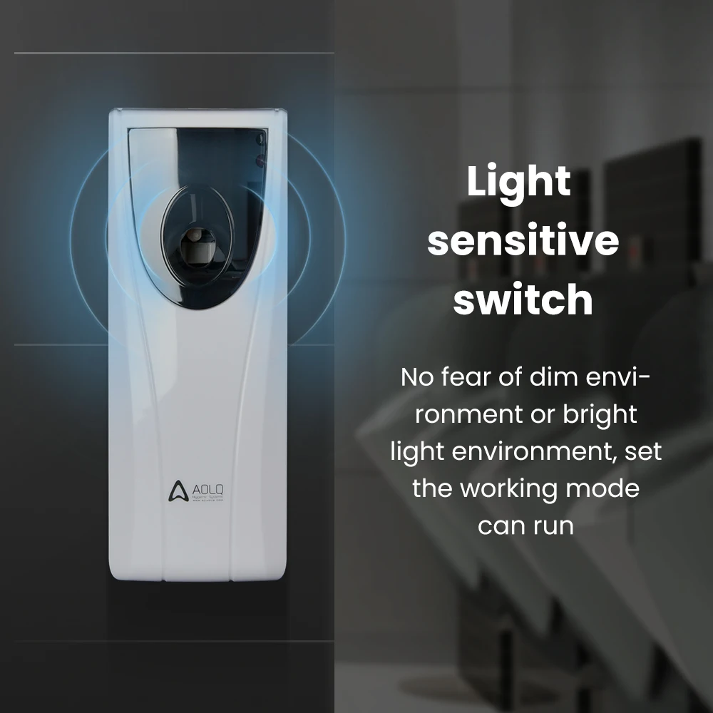 Battery Operated Essential Oil Diffuser Aromatherapy Aroma Diffuser Automatic Air Freshener Dispenser Refillable for Home Spa