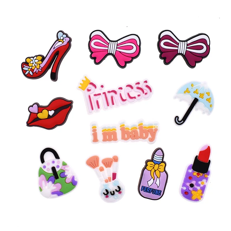 Wholesale Designer Custom Model Soft PVC Cartoon Croc Charms Jibiz Vendor