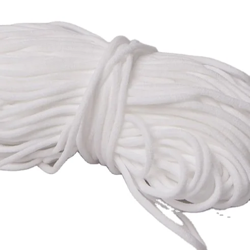 3mm round spandex polylactic acid fabric nylon ear loop elastic band rolls