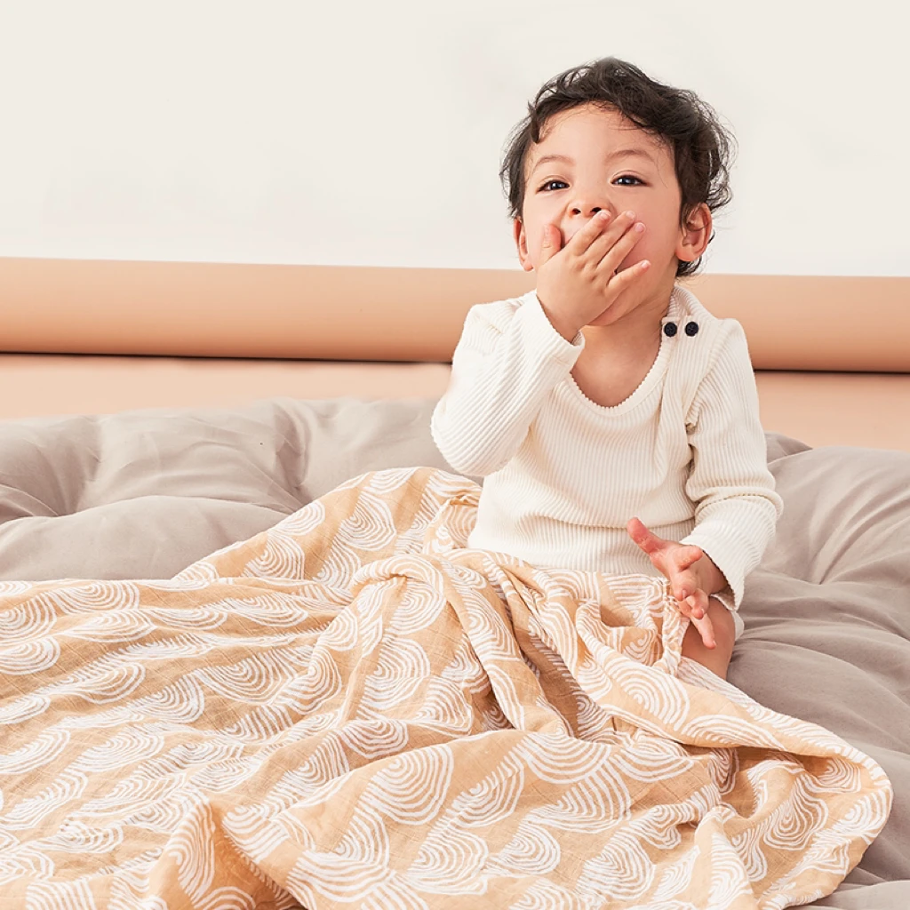 Custom Manufacturer Double Layer Newborn Swaddle Wrap Receiving Blanket Baby Muslin Swaddle Blankets