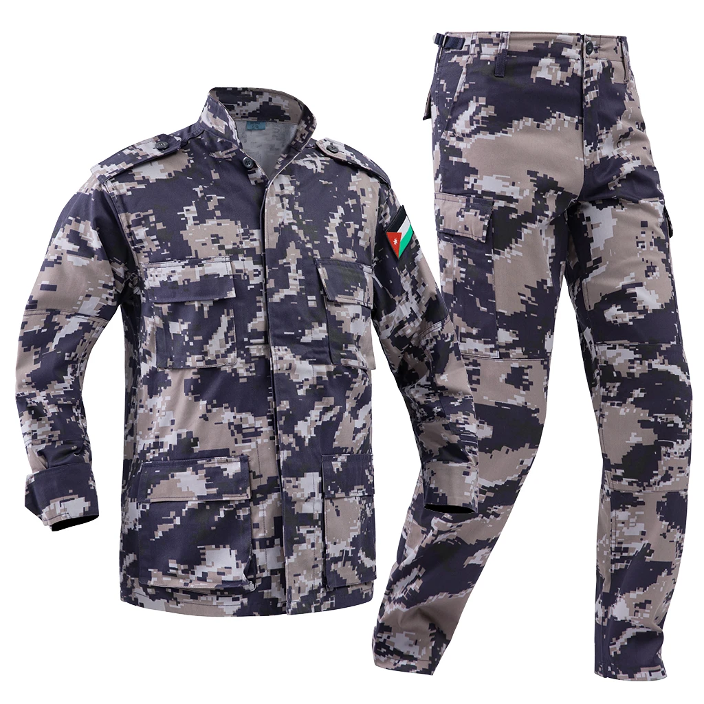 Набор тактической формы BDU на заказ в цифровой камуфляж предназначенный для использования правительством Джордании с прочной курткой и брюками