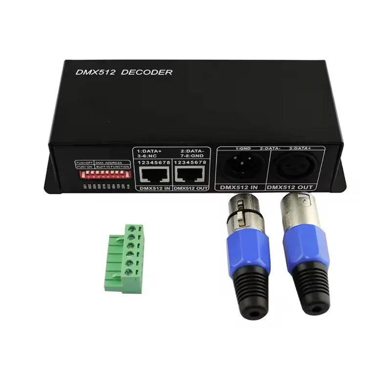 Dmx512 мини трансивер dmx RGB RGBW 3CH 4CH Декодер контроллер для светодиодные полосы