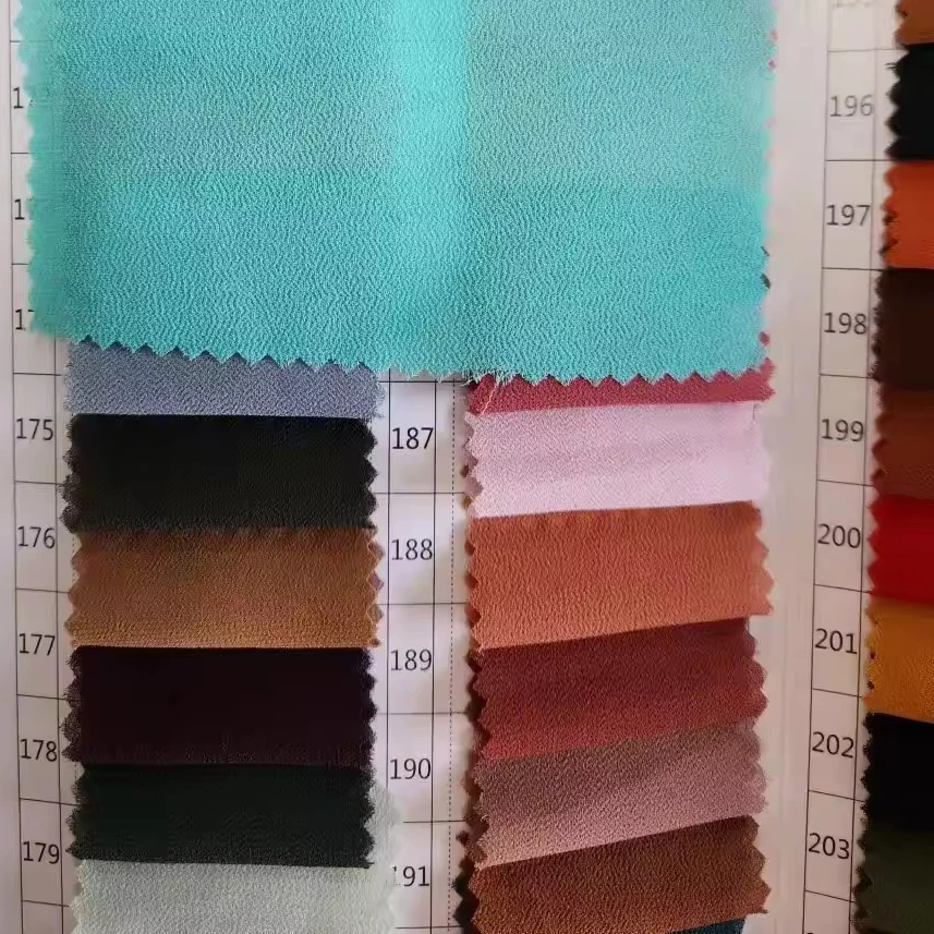 polyester crepe Korea chiffon fabric for garment