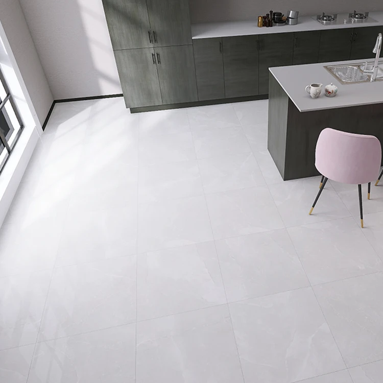 Foshan Porcelain Floor 600x600 Living Room Grey White Marble Floor Tile Porcelanato Glazed Flooring Tiles For Luxury House