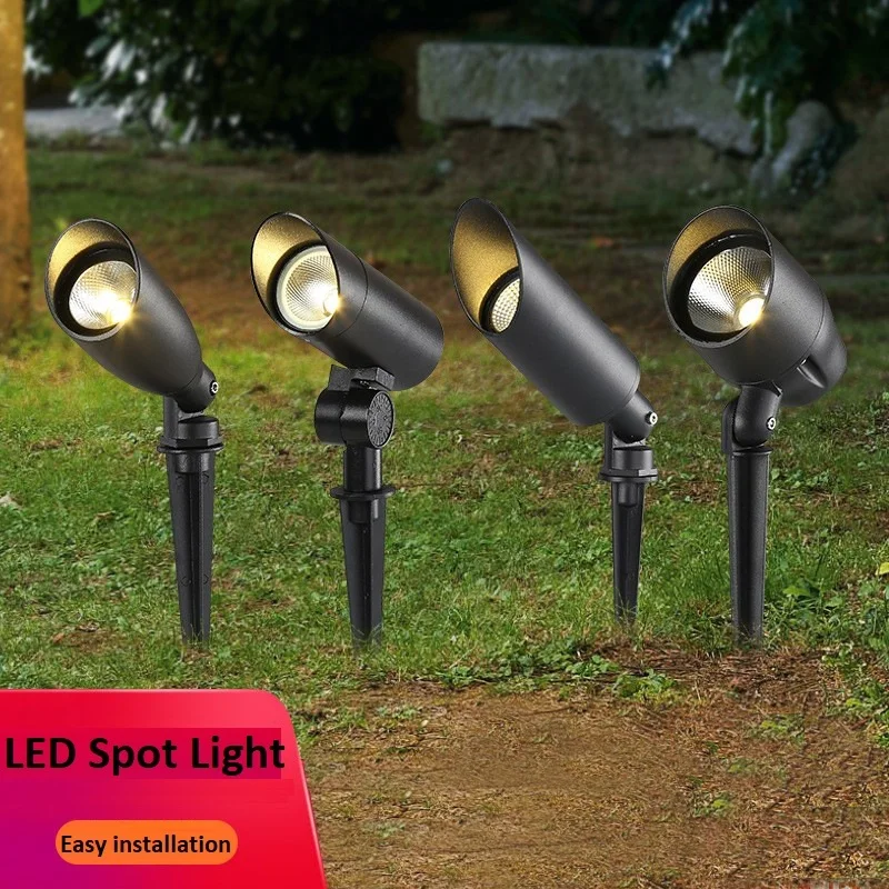 Custom 10W 20W Led Landscape Outdoor Garden Lawn Spike Light landscape lighting  for Garden decoration