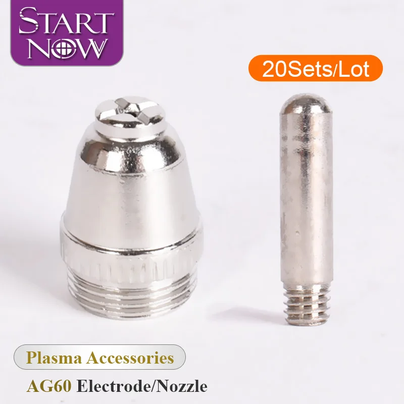 Startnow 20 компл./лот AG60 насадка гафния проволочным электродом SG55 наборы аппараты для плазменной сварки воздуха Сварочная горелка режущие части WSD60