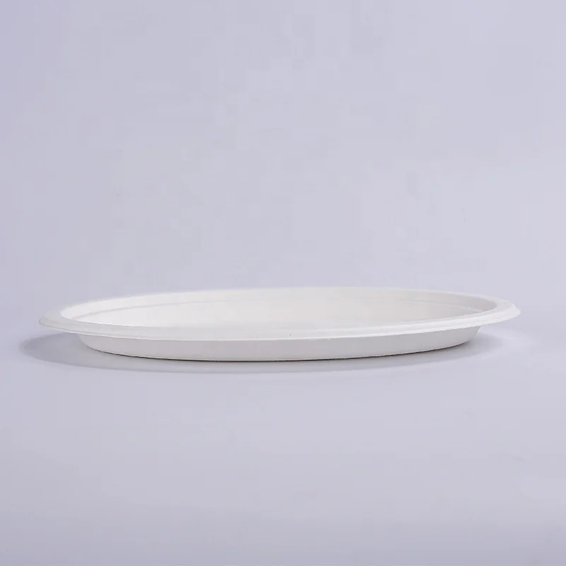 
Disposable plate & cup makers machine make Recycle bagasse Oval plate Ellipse paper Plates 