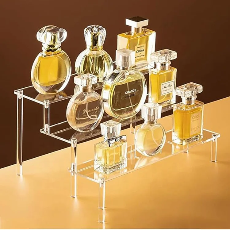 High quality multipurpose customized plastic bottle collection stand and perfume display bottles stand