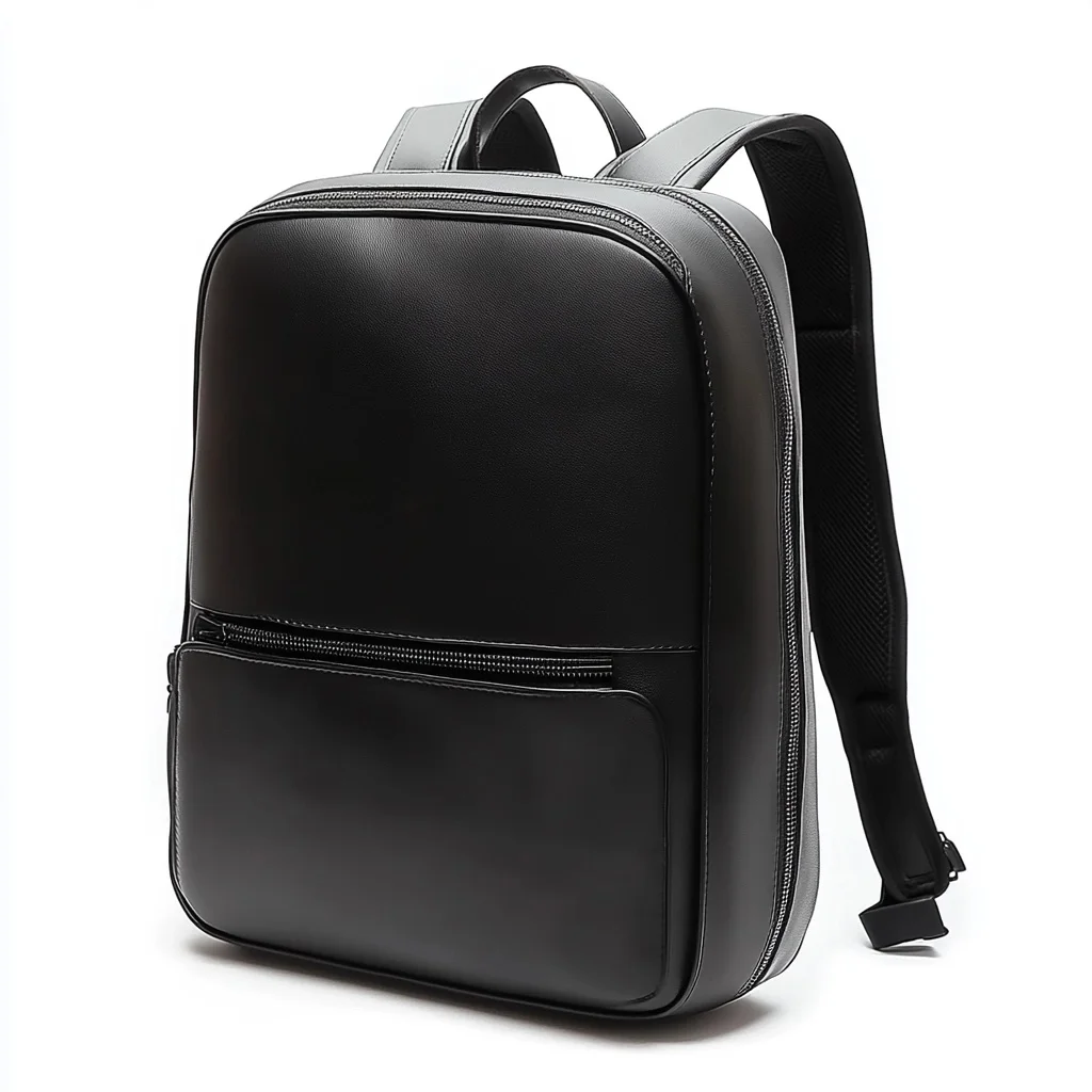 Custom professional lebs video laptop dslr compartment Premium PU leather vegan camera backpack bags for photography