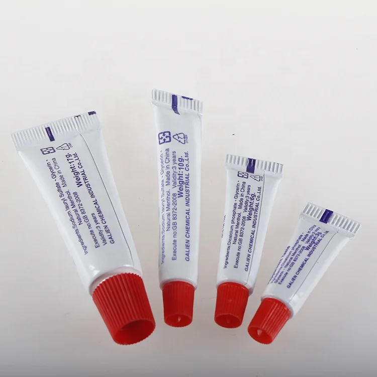 Size Disposable Airline Mini Hotel Toothpaste Customized Cheap Bulk Travel White for Hotel 5000pcs Adult