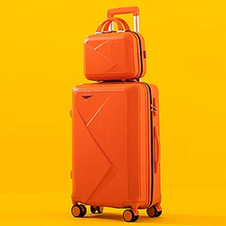 Custom carry on luggage set travel bags hand 4 wheels trolley bag suitcase