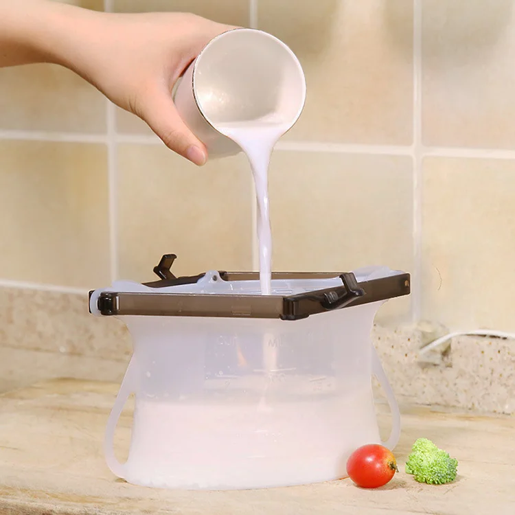 Foldable Storage Bag Reusable Silicone Food Bags