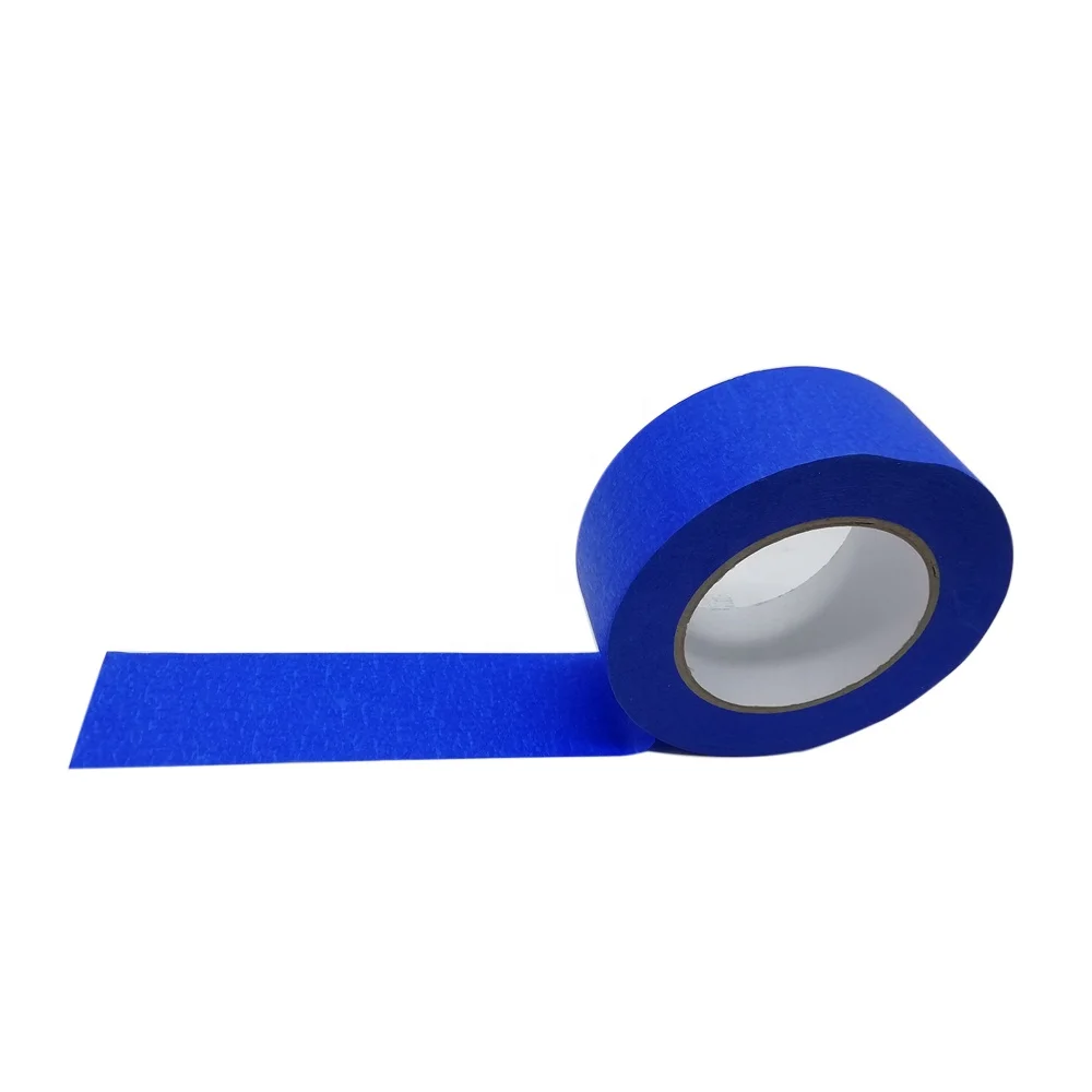 Bomei Factory Selling High Temperature Blue Color Crepe Paper Masking Tape For Car Paint decoration