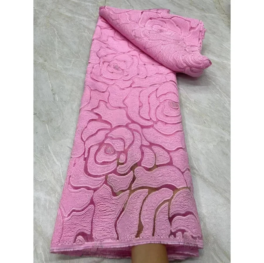 Purple Light Damask Jacquard Lace  Brocade Polyester Dressmaking Design Wedding Dresses Fabric