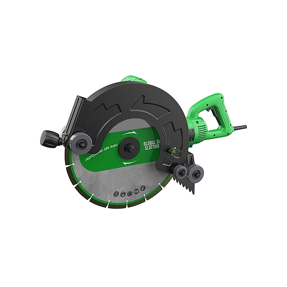 POWERTEC Power Tools Road Cutting Machine Road Cutter 3500r/min Wireless Machine for Concrete Sawing