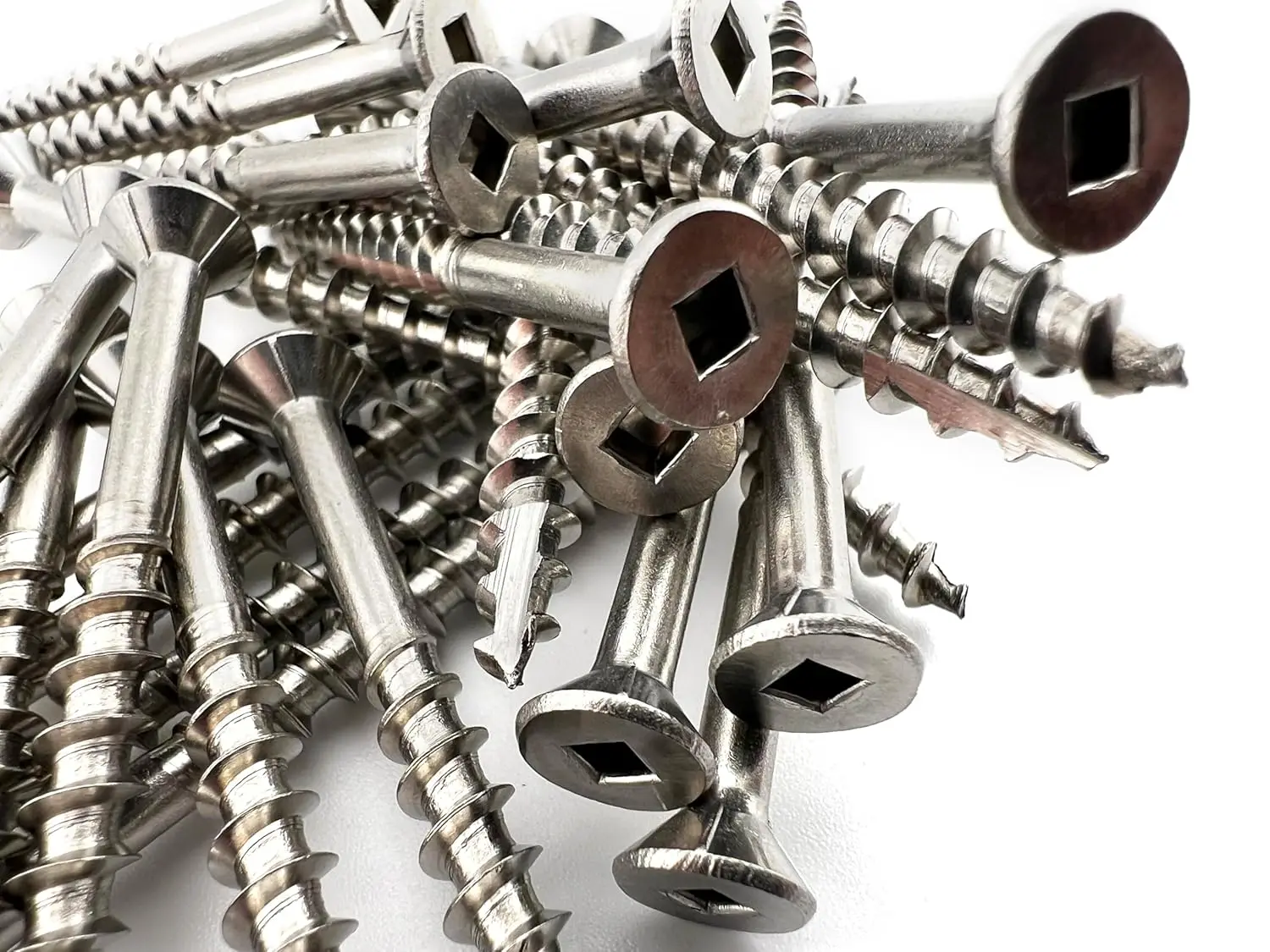 Stainless Needle  Cutting Point Screws  Square Drive Bugle