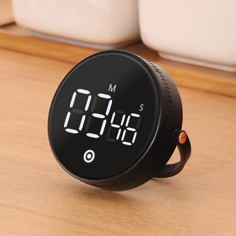 Magnetic Kitchen Timer LED Digital Timer Manual Countdown Timer Alarm Clock Cooking Shower Study Fitness Stopwatch Time Master