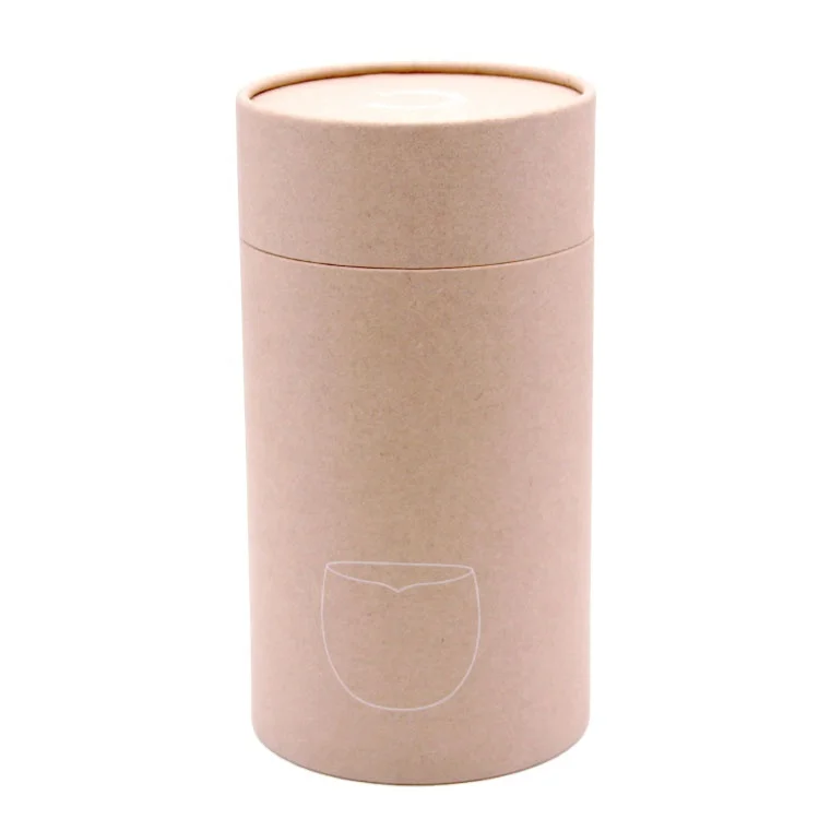 Customized Food Grade Tea Box Coffee Packaging Container Round Packaging Tea Cartons Packaging