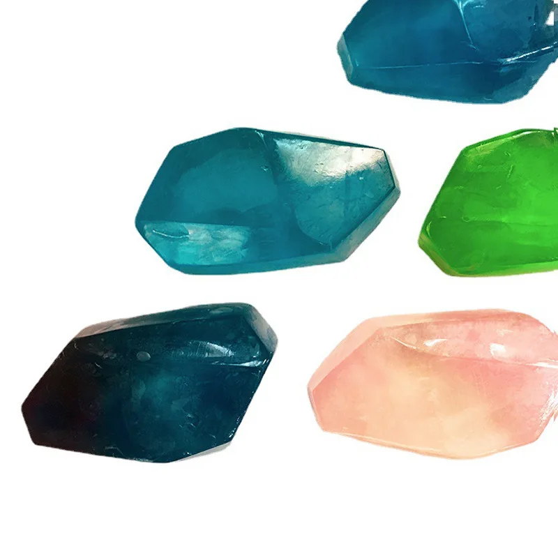Private Label Colorful Gems Organic Handmade Natural Crystal Soap