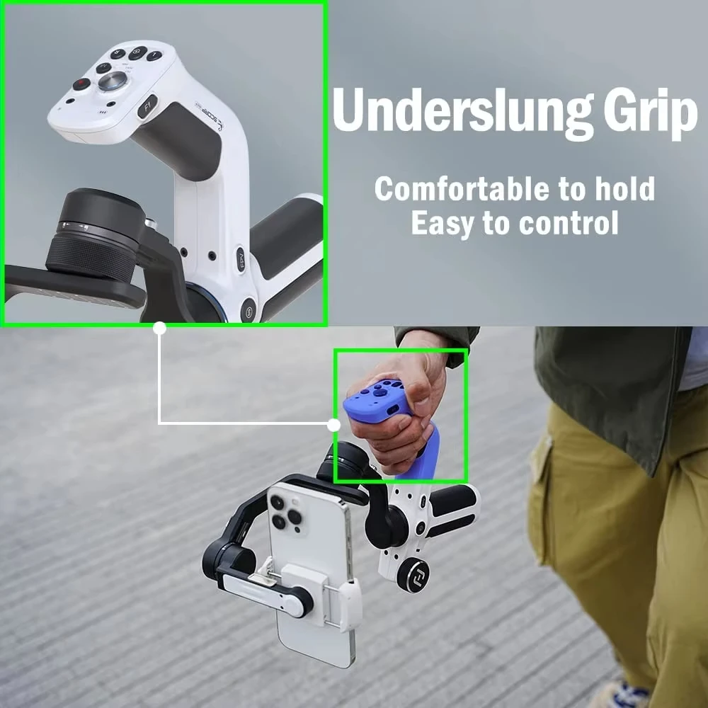FeiyuTech Scorp Mini P 3-Axis Gimbal Stabilizer Handheld Anti-shake Smartphone Stabilizer APP Remote Object Tracking Gimbal