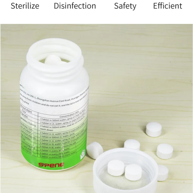 
Chlorine Dioxide Sterilize Disinfection CLO2 clorine tablets disinfection food grade indoor 
