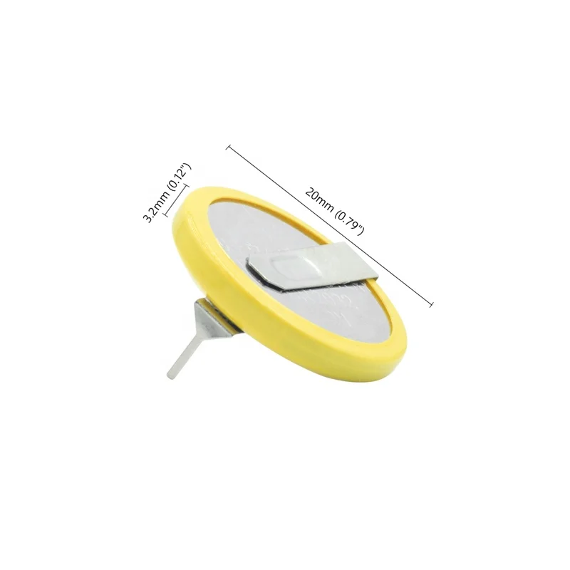 sensor Battery  CR2032 lithium button cell with solder tabs Factory Wholesale