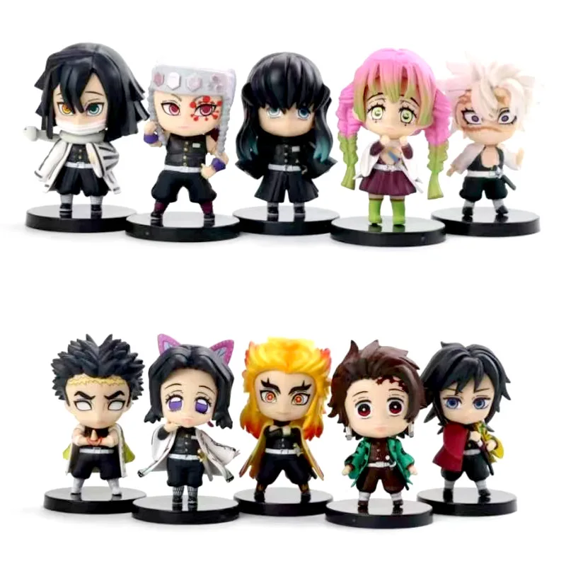 Без коробки Kimetsu No Yaiba Figuras Kamado Nezuko Hashibira Inosuke Demon Slayer Tanjirou фигурка