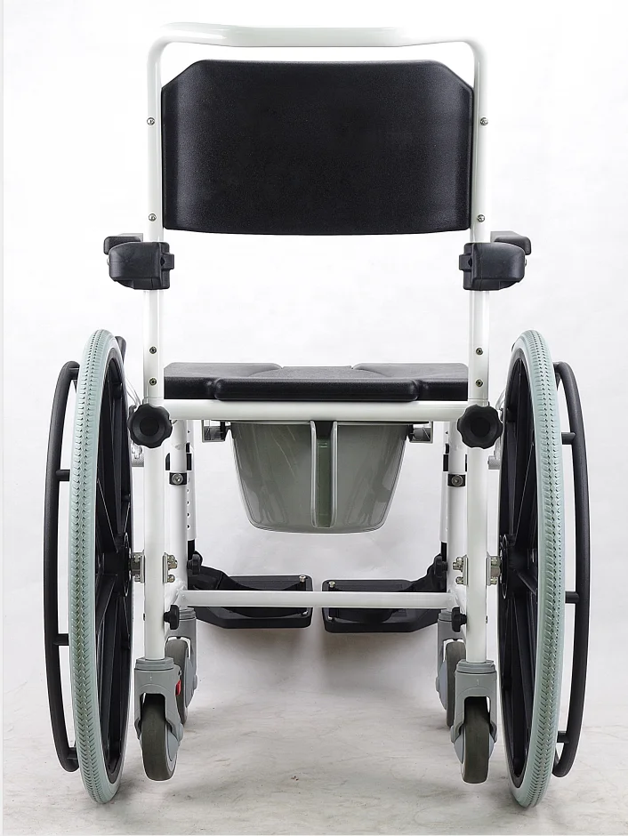 manual commode aluminum wheelchair