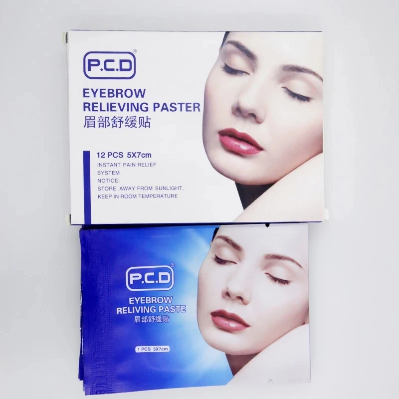 12pcs брови переживая паста для губ Wet снять патч маска ремонт безболезненный крем сильного tattoocare Перманентный макияж аксессуары