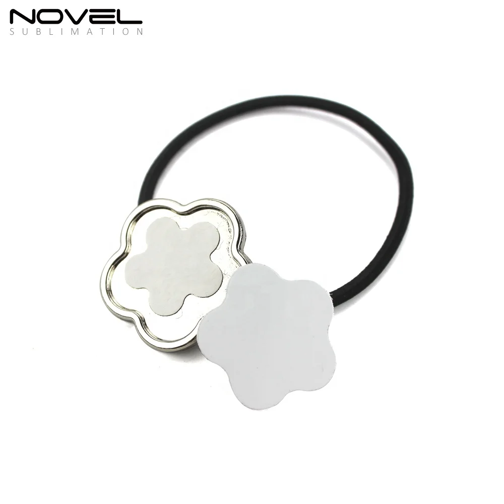 Hot Selling HairBand Sublimation Blank Metal Cute Heart Round Sunflower Shape Hair Band for Women Girls
