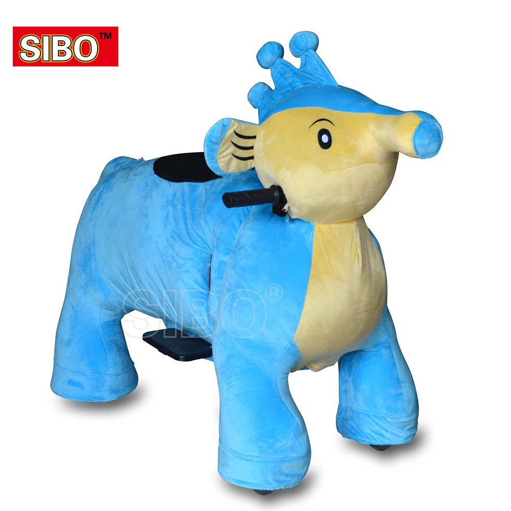Hot Selling  Animal Scooters Electric Ride on Toy Music Plush Zoo Animals Ride for Shipping Mall