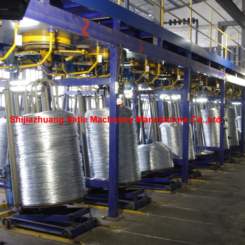 Hot Dipped Galvanized bright steel wire rope Steel Wire zinc coated steel wire Production machine