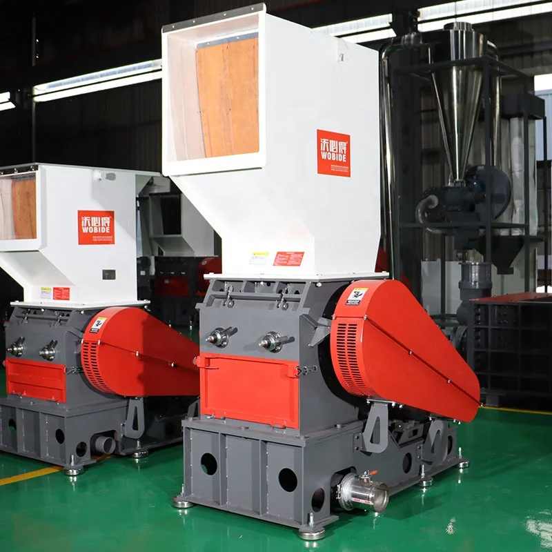 Professional Recycling Blue Barrel Bottle Pet Plastic Grinder Machine Waste Plastic Crusher