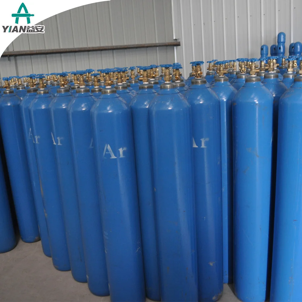 Factory  Pure Argon Gas Cheap Price 50L 200Bar High Pressure Cylinder 99.999% Argon