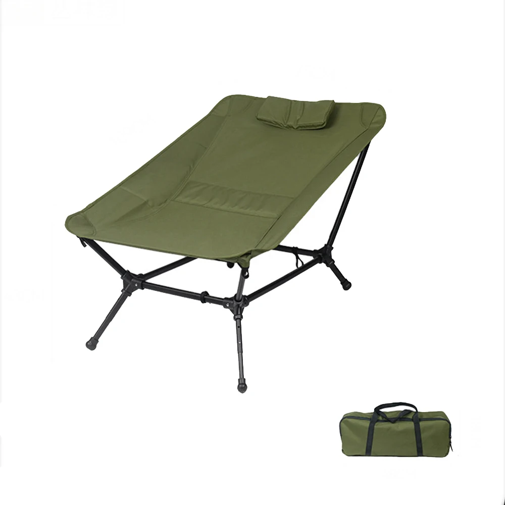 Outdoor folding chair with cooler bag Fishing Chairs with Backrest Folding Camping Stool Compact for Hiking Hunting Travel