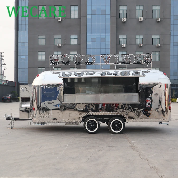 WECARE CE Сияющий мобильный кофе грузовик кебаб фургон для продажи