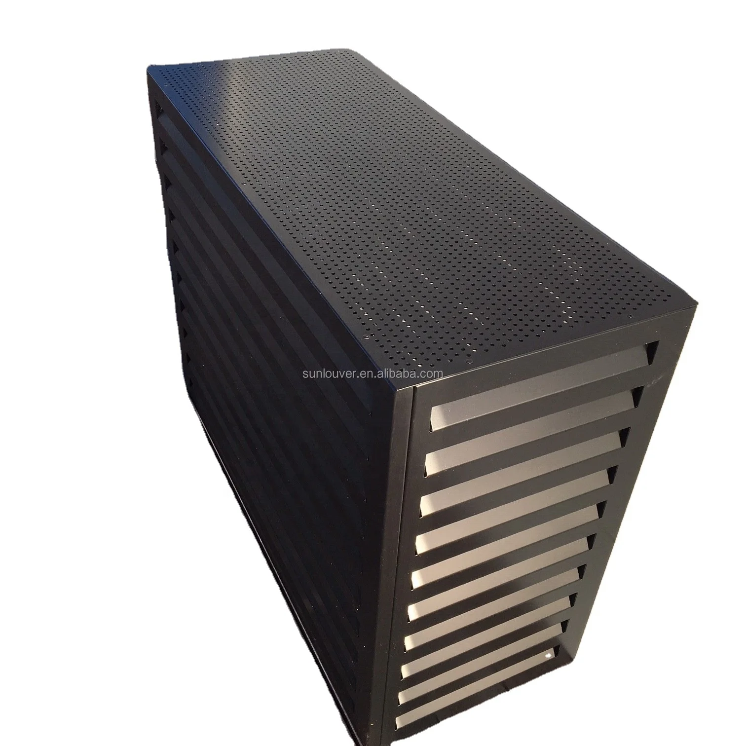 Factory Direct Outdoor Aluminum AC Unit Louver Metal Cladding Air Conditioner Cover