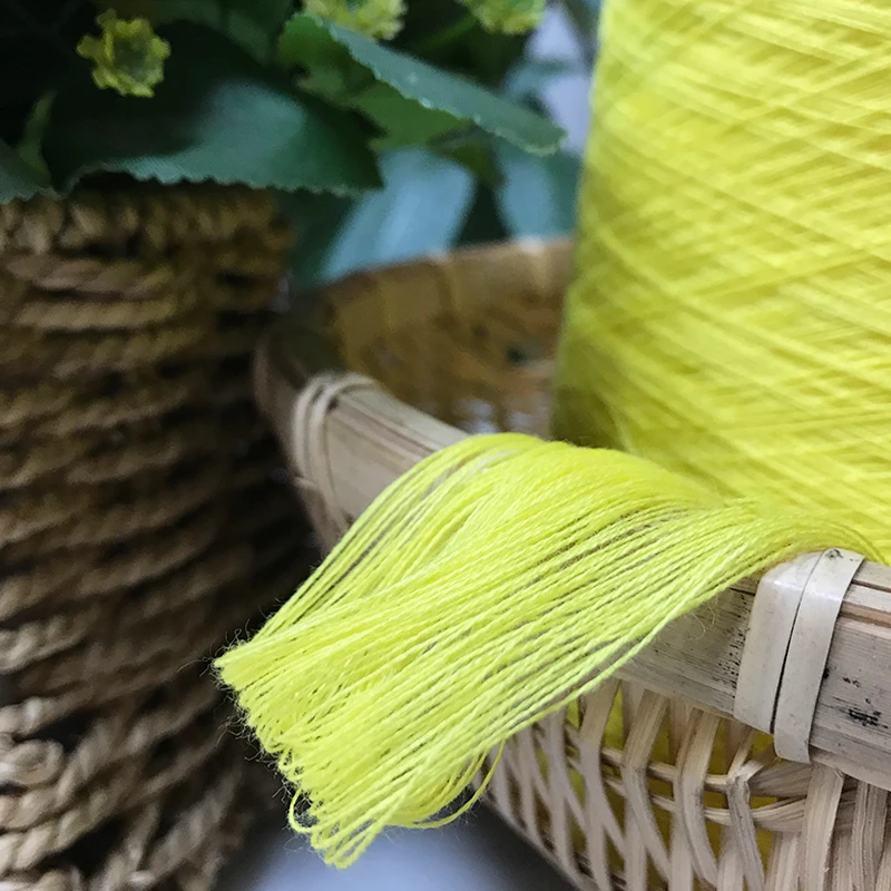 wholesale dyed yarn 100% cotton yarn for making machine  32S/2 semi combed cotton for knitting yarn