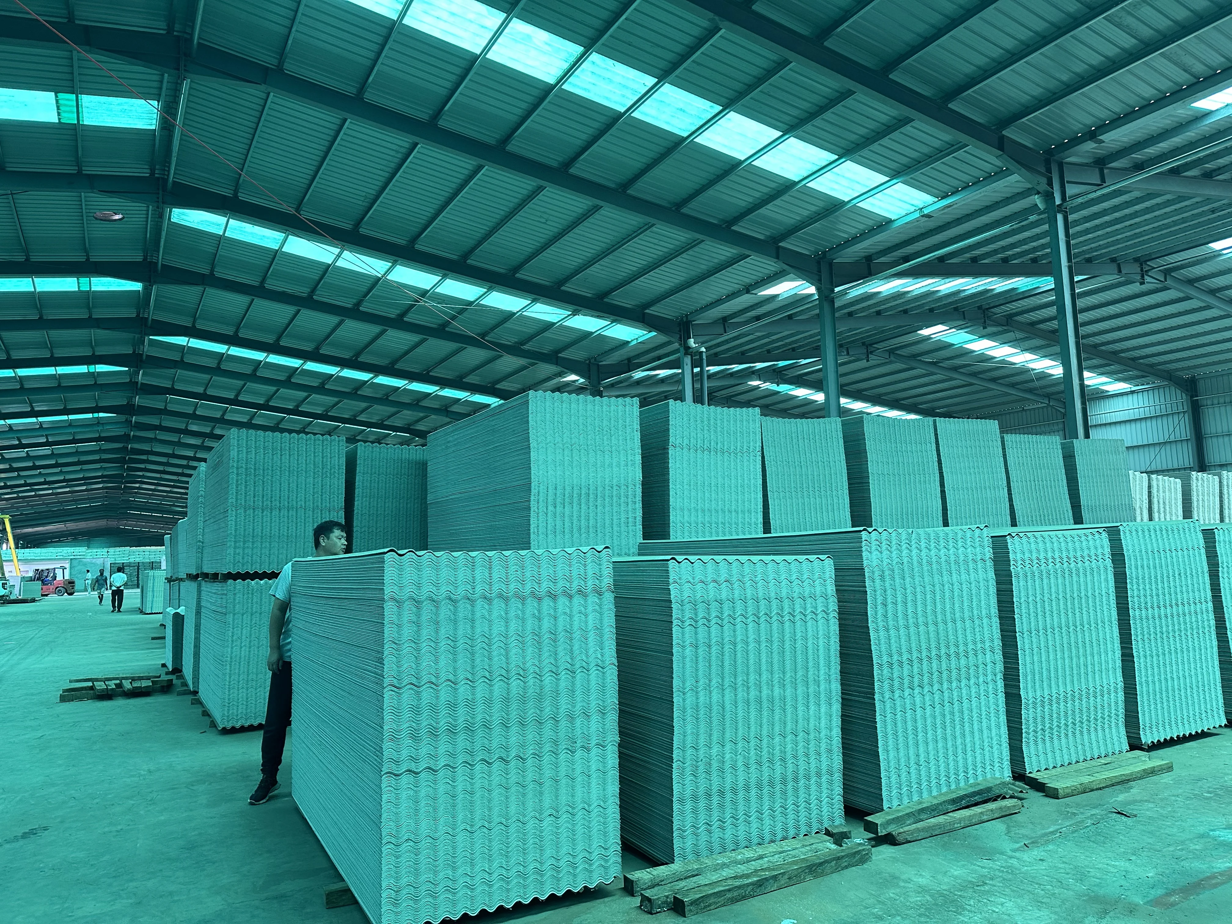 KUNDA 2024 Africa Local Factories Coast Roofing Cement Fiber Tiles 4*1050*2400 Local Factory Ivory Coast Stock On Sale now