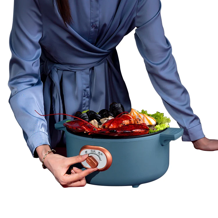 Electric Cooker Household Multi Function Mini Rice Hot Pot Stainless Steel Nonstick Cookware Electric Hot Pot