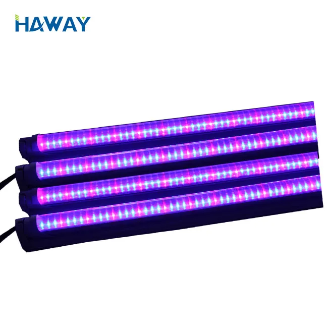 T8 3ft 4ft трубка full spectrum led полный спектр светодиодов помогает росту растений в разные периоды