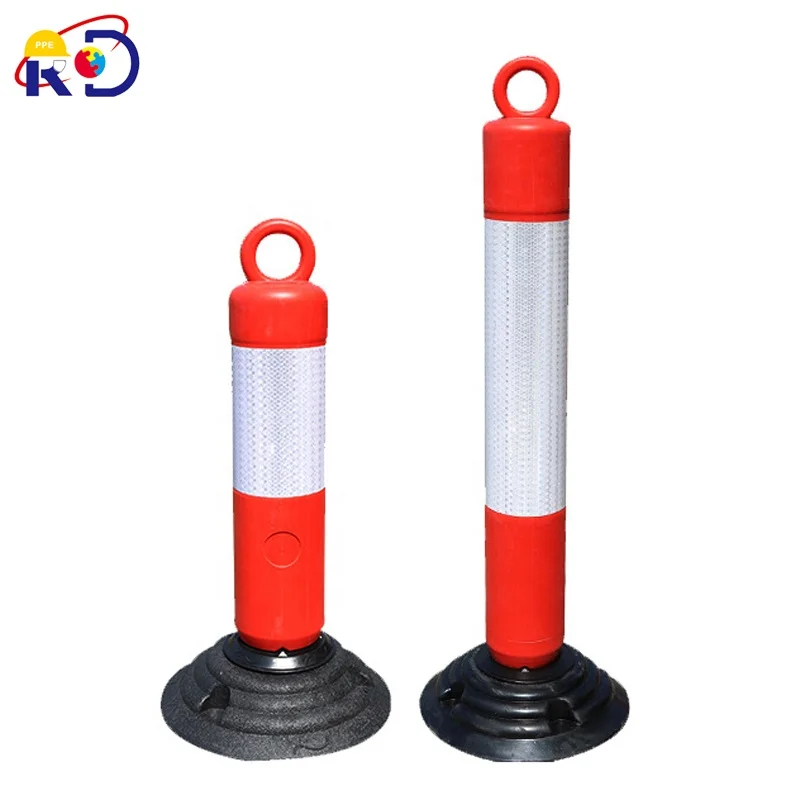 Tumbler type road safety durable traffic warning delineator post