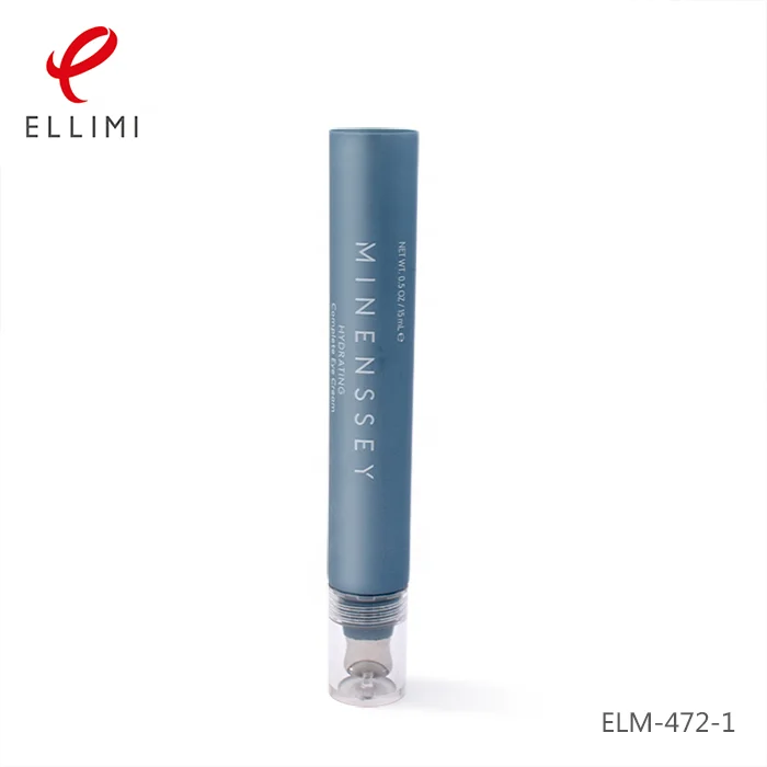 
19 diamater zinc alloy cover Plastic cosmetic packaging tube for eye cream and Essence 