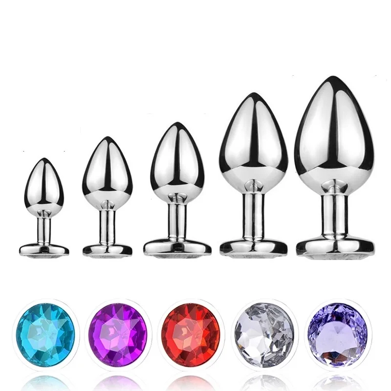 XS/S/M/L/XL Metal Mini Anal Plug Pull Ring Sex Toy Jewelry Extra Large Butt Masturbation For Female Male