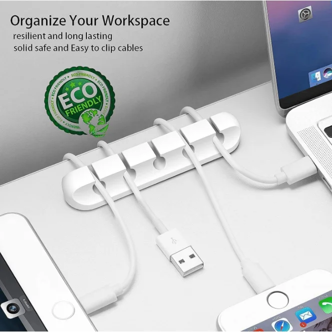 Органайзер для шнура самоклеящийся держатель USB-кабеля очищает грязные провода дома автомобиля и