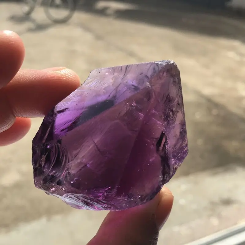 
TOP Natural Raw Rough clear amethyst gemstone Crystal Healing Stone for sale 